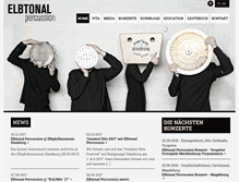 Tablet Screenshot of elbtonalpercussion.de
